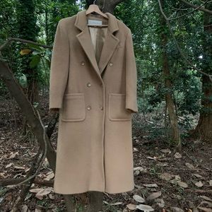 Tan wool coat